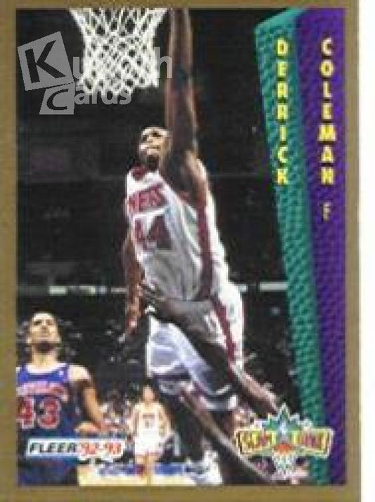 NBA 1992-93 Fleer - No 296 - Derrick Coleman