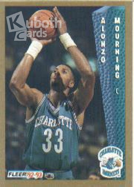 NBA 1992-93 Fleer - No. 311 - Alonzo Mourning