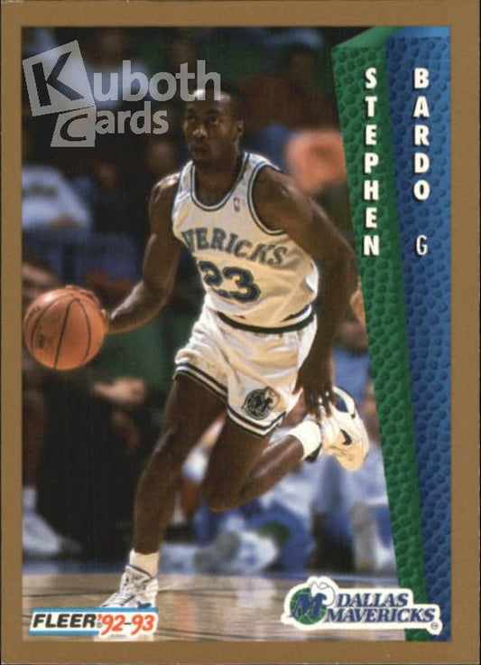 NBA 1992-93 Fleer - No. 321 - Stephen Bardo