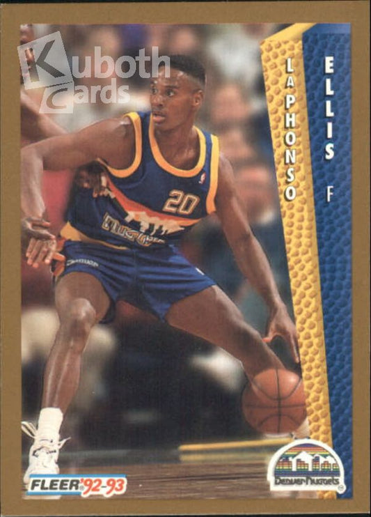 NBA 1992-93 Fleer - No 328 - LaPhonso Ellis