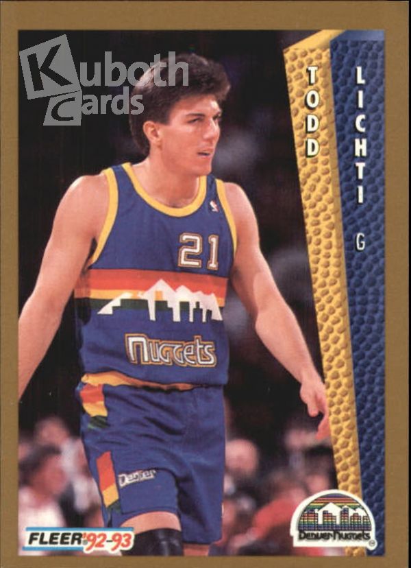 NBA 1992-93 Fleer - No 330 - Todd Lichti