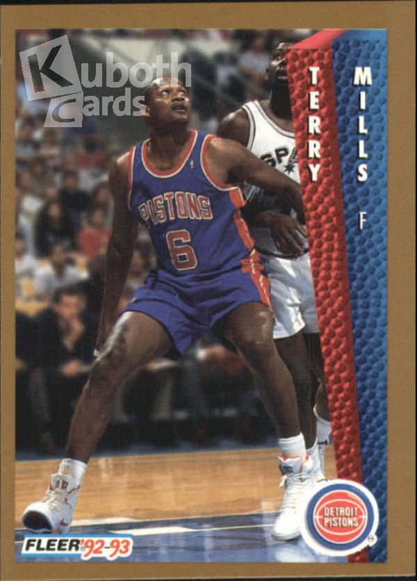 NBA 1992-93 Fleer - No 334 - Terry Mills