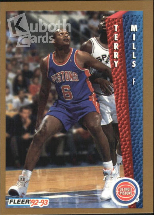 NBA 1992-93 Fleer - No 334 - Terry Mills