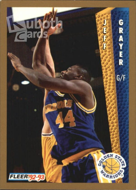 NBA 1992-93 Fleer - No 339 - Jeff Grayer