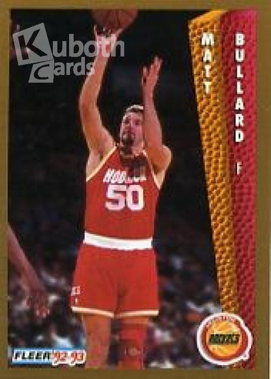 NBA 1992-93 Fleer - No. 345 - Matt Bullard