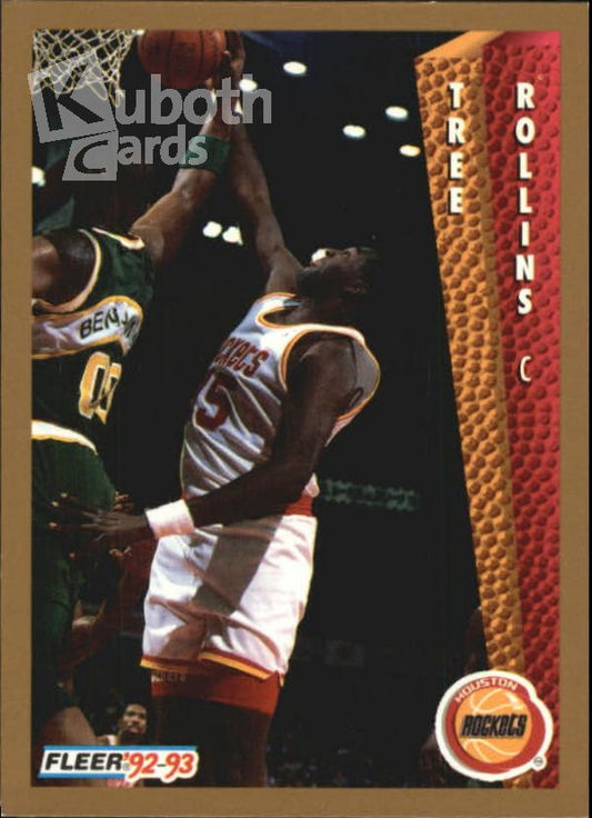 NBA 1992-93 Fleer - No. 348 - Tree Rollins