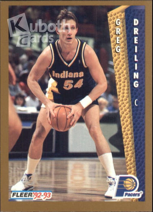 NBA 1992-93 Fleer - No. 349 - Greg Dreiling