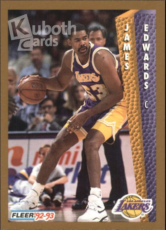 NBA 1992-93 Fleer - No 363 - James Edwards