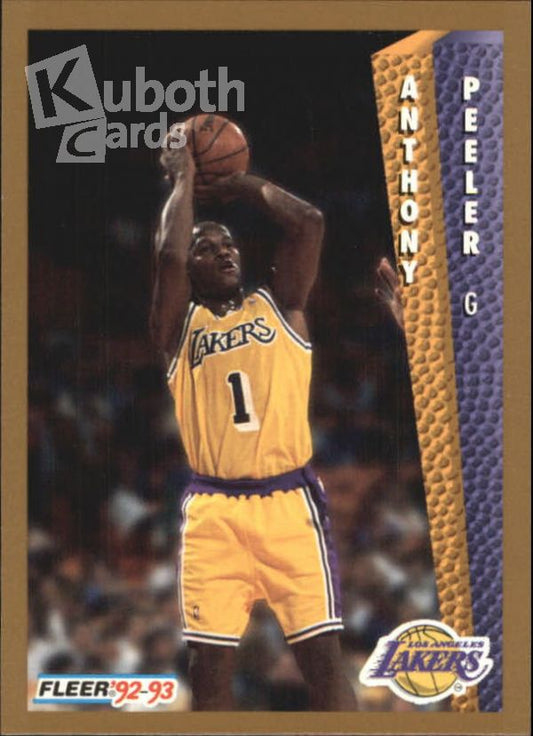 NBA 1992-93 Fleer - No 364 - Anthony Peeler