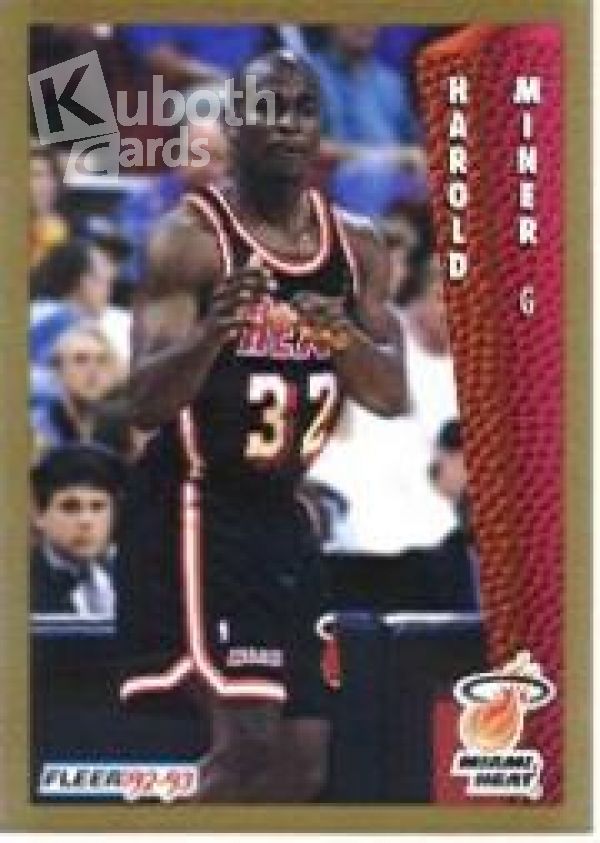 NBA 1992-93 Fleer - No 369 - Harold Miner