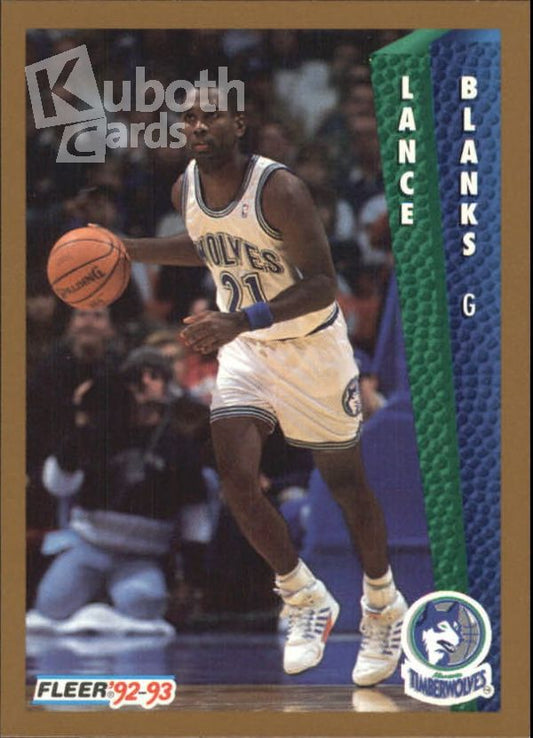 NBA 1992-93 Fleer - No. 378 - Lance Blanks