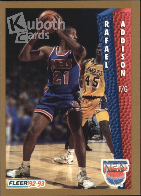 NBA 1992-93 Fleer - No. 385 - Rafael Addison