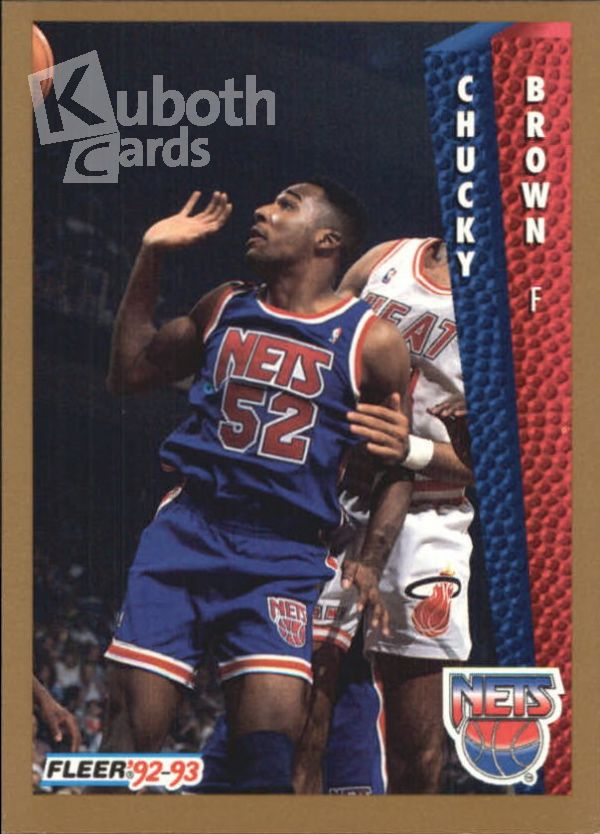 NBA 1992-93 Fleer - No 386 - Chucky Brown