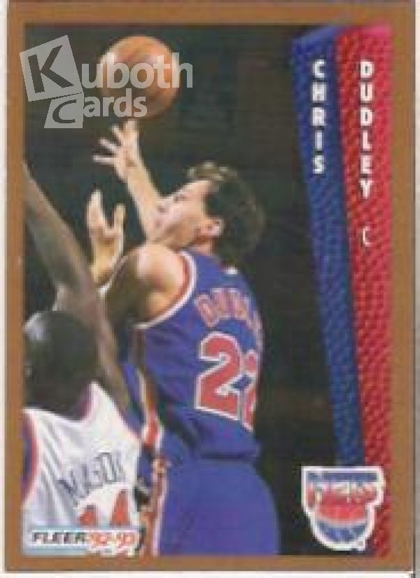 NBA 1992-93 Fleer - No. 387 - Chris Dudley