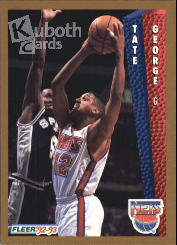 NBA 1992-93 Fleer - No. 388 - Tate George