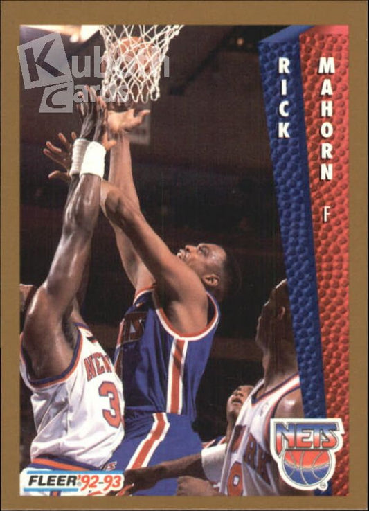 NBA 1992-93 Fleer - No. 389 - Rick Mahorn