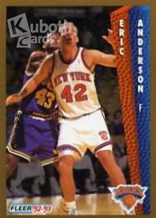 NBA 1992-93 Fleer - No. 392 - Eric Anderson