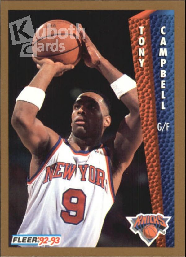 NBA 1992-93 Fleer - No. 394 - Tony Campbell