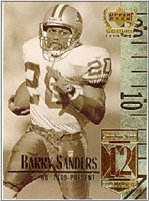 NFL 1999 Upper Deck Century Legends - No 12 - Barry Sanders