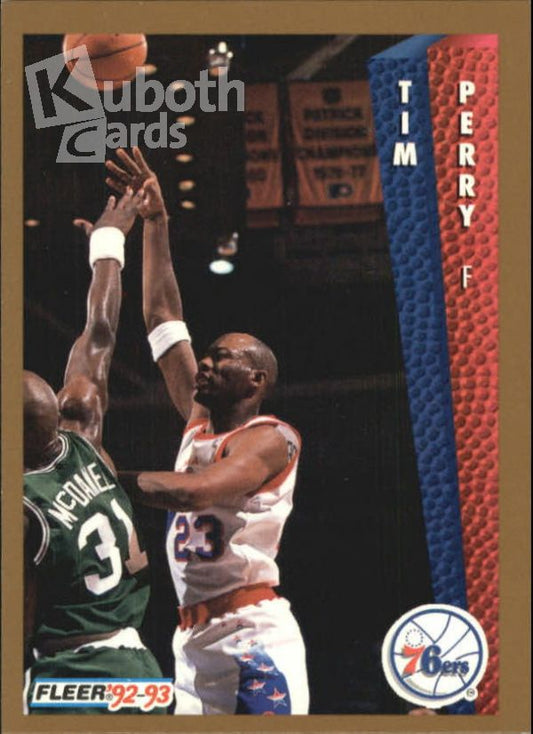 NBA 1992-93 Fleer - No. 408 - Tim Perry