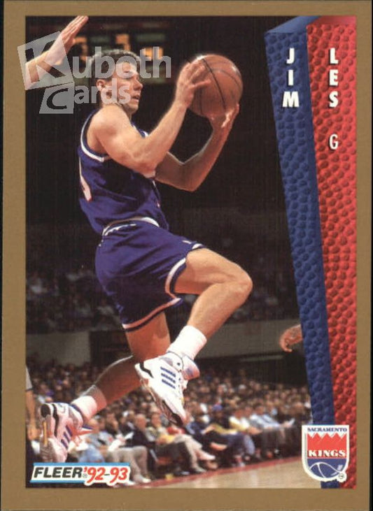 NBA 1992-93 Fleer - No. 423 - Jim Les