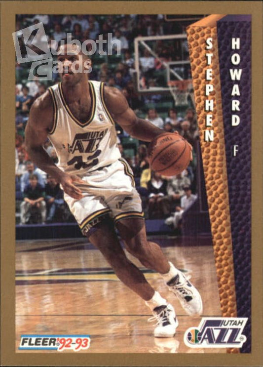 NBA 1992-93 Fleer - No. 434 - Stephen Howard