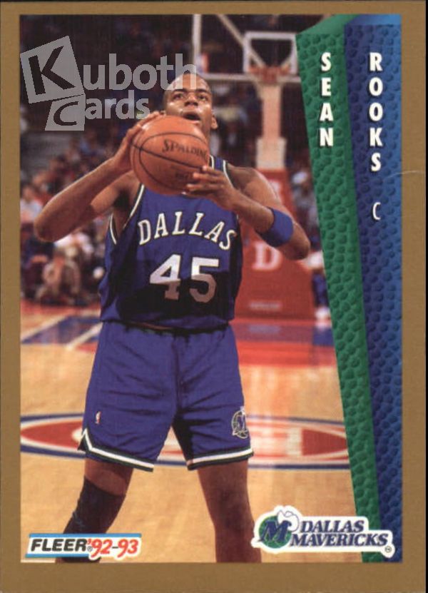 NBA 1992-93 Fleer - No 325 - Sean Rooks