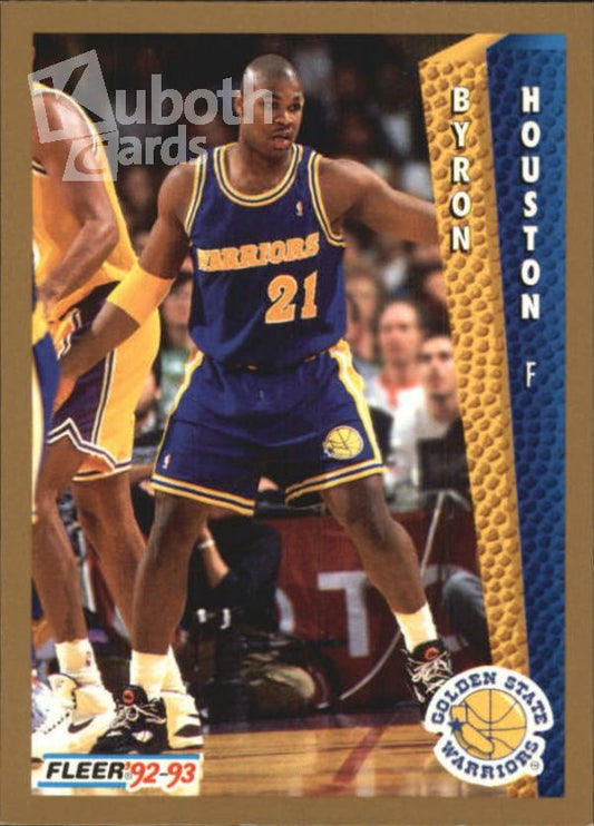 NBA 1992-93 Fleer - No 340 - Byron Houston