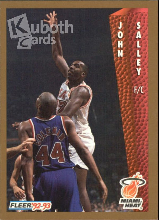 NBA 1992-93 Fleer - No 370 - John Salley