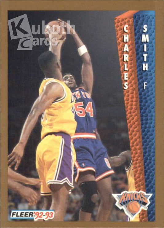 NBA 1992-93 Fleer - No. 397 - Charles Smith