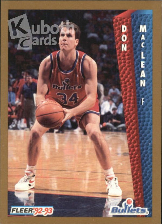 NBA 1992-93 Fleer - No. 440 - Don MacLean