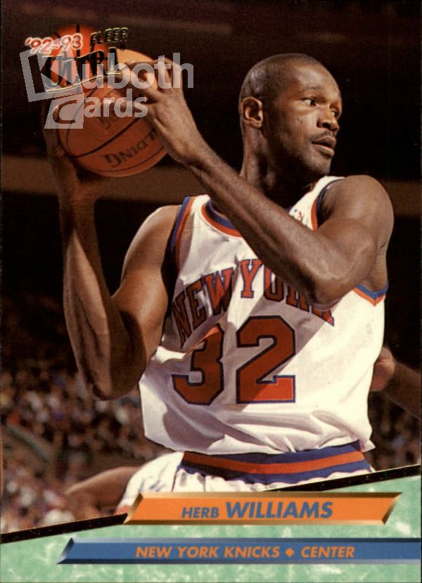 NBA 1992-93 Ultra - No 324 - Herb Williams