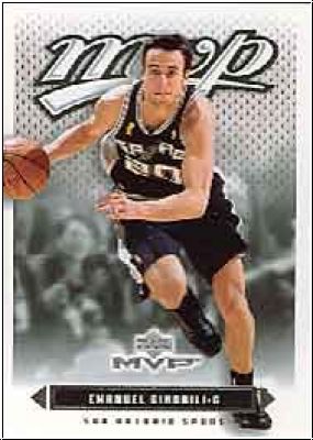 NBA 2003/04 Upper Deck MVP - No. 167 - Emanuel Ginobili