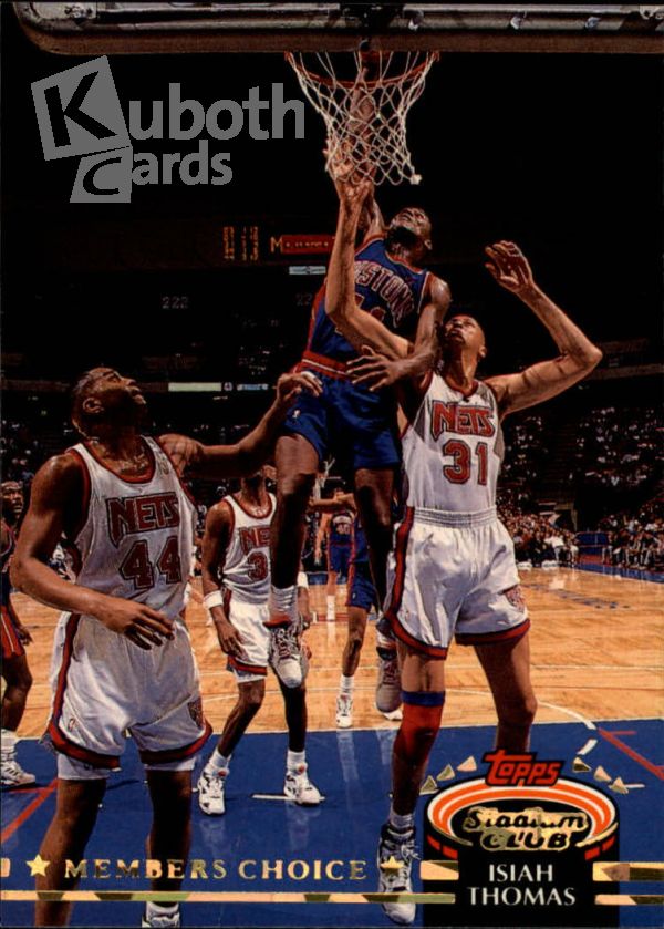 NBA 1992-93 Stadium Club - No. 204 - Isiah Thomas