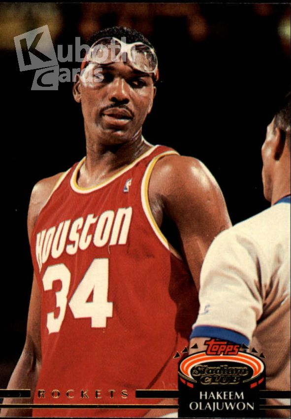 NBA 1992-93 Stadium Club - No. 220 - Hakeem Olajuwon