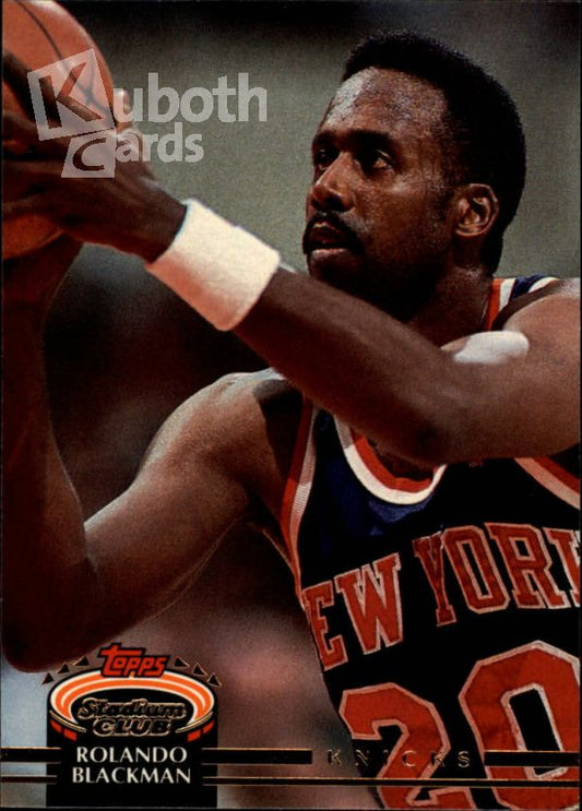 NBA 1992-93 Stadium Club - No. 226 - Rolando Blackman