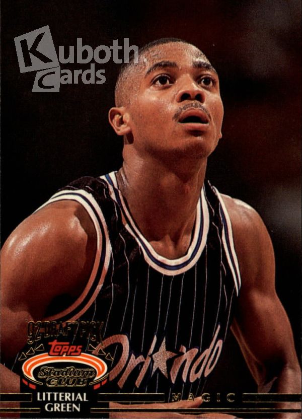 NBA 1992-93 Stadium Club - No 243 - Litteral Green