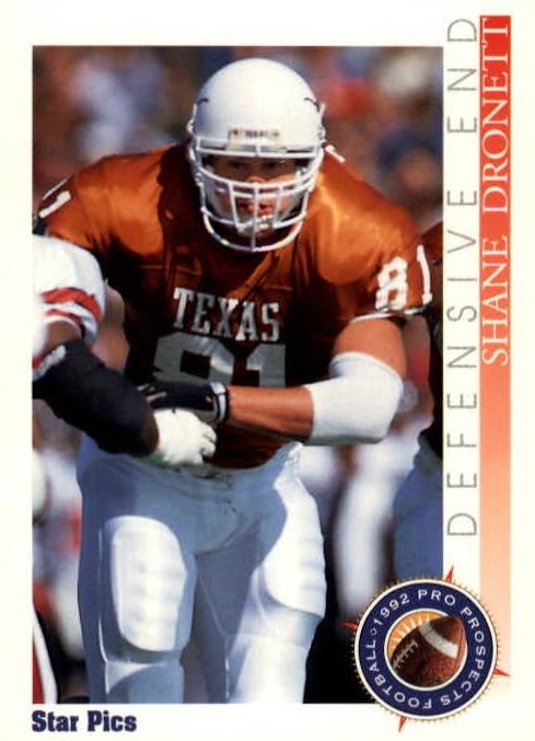NFL 1992 Star Pics - No 41 - Shane Dronett