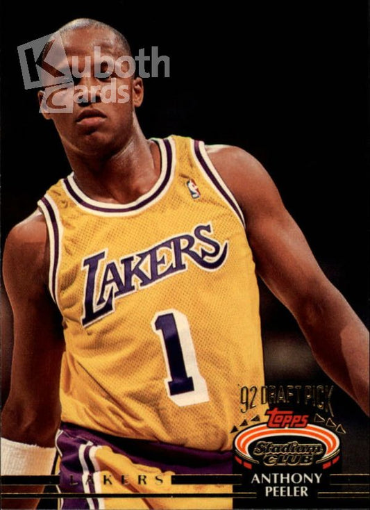 NBA 1992-93 Stadium Club - No. 250 - Anthony Peeler