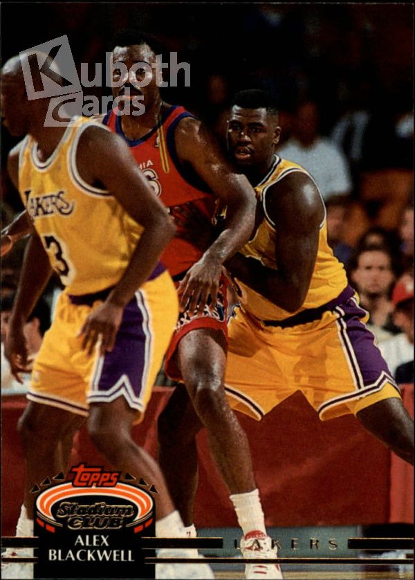 NBA 1992-93 Stadium Club - No. 281 - Alex Blackwell