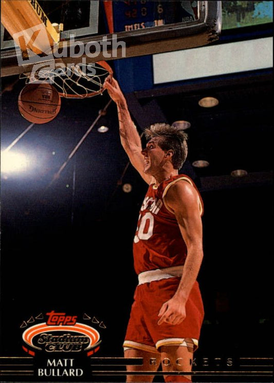 NBA 1992-93 Stadium Club - No. 328 - Matt Bullard