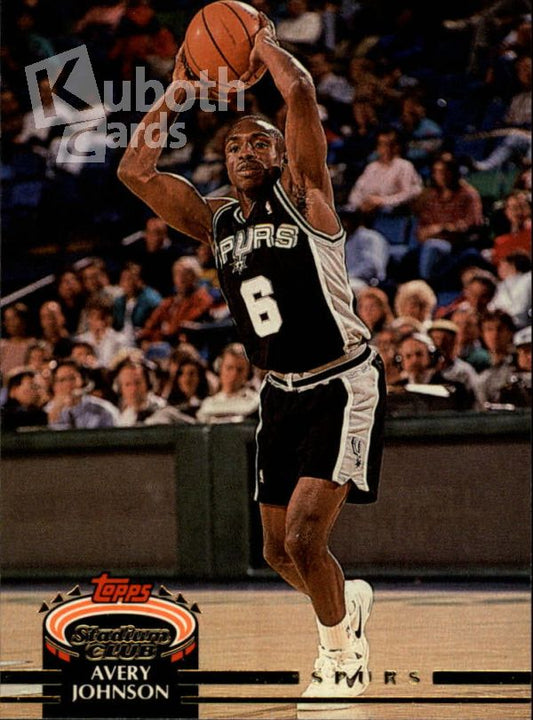 NBA 1992-93 Stadium Club - No. 341 - Avery Johnson