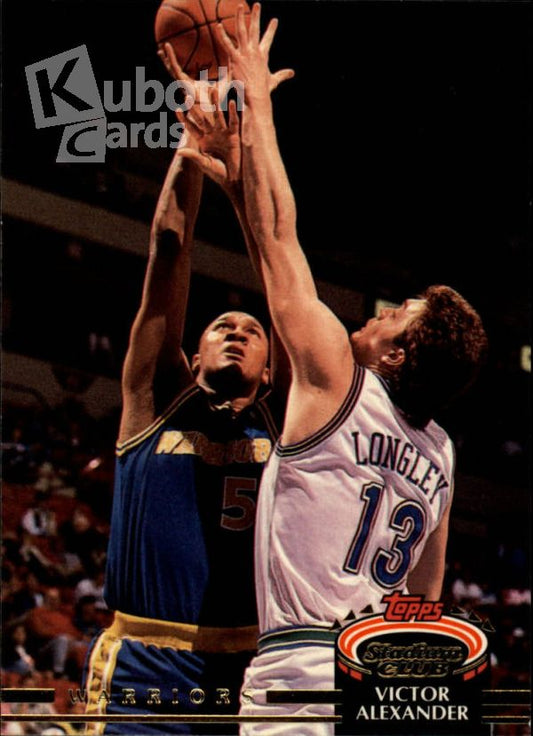 NBA 1992-93 Stadium Club - No. 348 - Victor Alexander