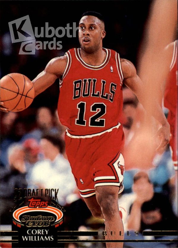 NBA 1992-93 Stadium Club - No. 349 - Corey Williams