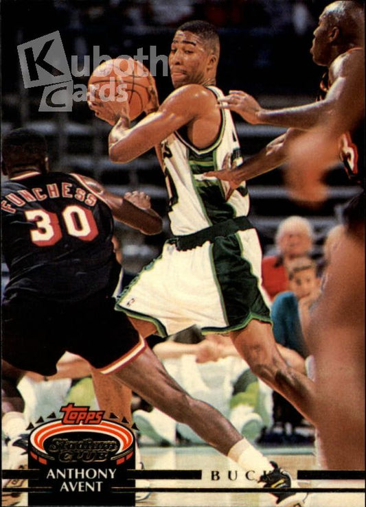 NBA 1992-93 Stadium Club - No. 352 - Anthony Avent