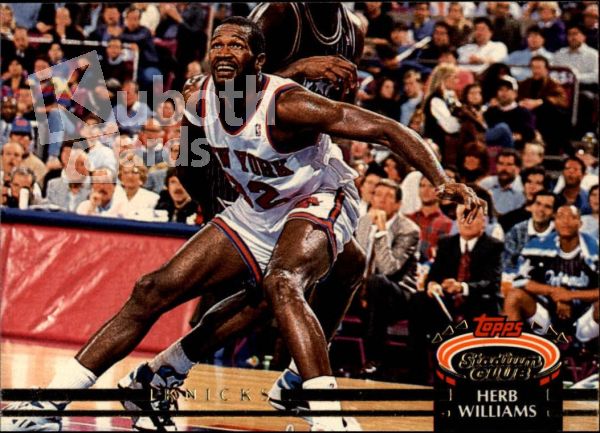 NBA 1992-93 Stadium Club - No. 354 - Herb Williams