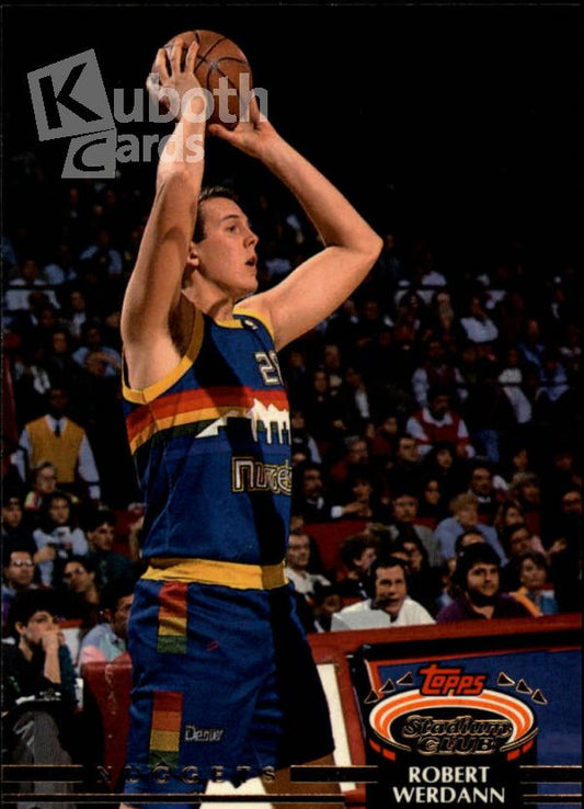 NBA 1992-93 Stadium Club - No. 363 - Robert Werdann