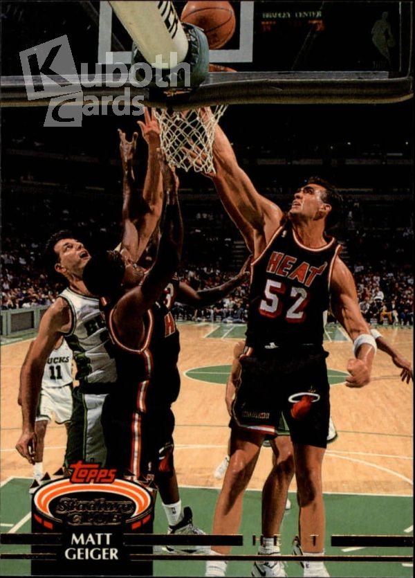 NBA 1992-93 Stadium Club - No. 387 - Matt Geiger