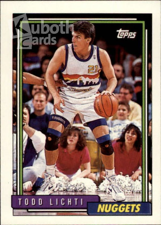 NBA 1992-93 Topps - No. 182 - Todd Lichti