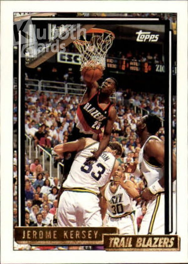 NBA 1992-93 Topps Gold - No. 143 - Jerome Kersey